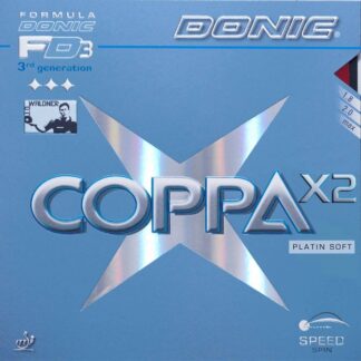 Coppa Donic Rubber X2 Platin Soft rossa
