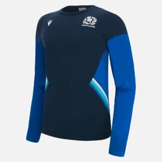 MAGLIA MANICA LUNGA SCOZIA INSERTI AZZURRI