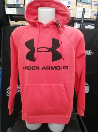 FELPA UNDER ARMOUR LOGO GRANDE col. salmone