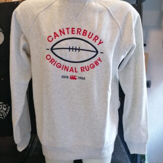FELPA CANTERBURY SCRITTA ROSSA