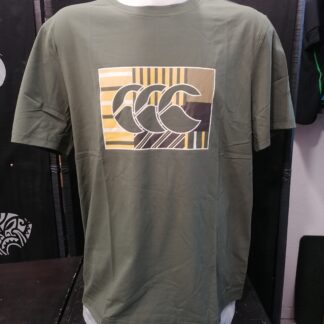 T-SHIRT CANTERBURY VERDE OLIVA bambino