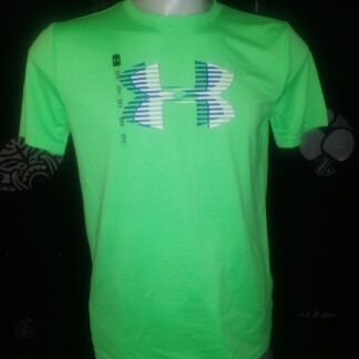 T-shirt Under Armour verde bambino