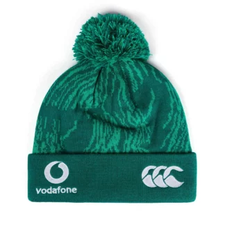 Irlanda cuffia verde con pom pom